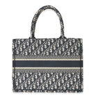 DIOR - Ecru Blue Oblique Medium Book Tote