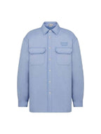 Overshirt Cotton Jacket Blue Dior