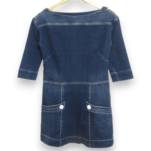 Louis Vuitton Collection Model Denim Dress