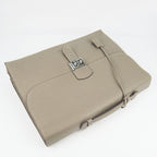 Hermes Briefcases 2813 Cow Leather Grey