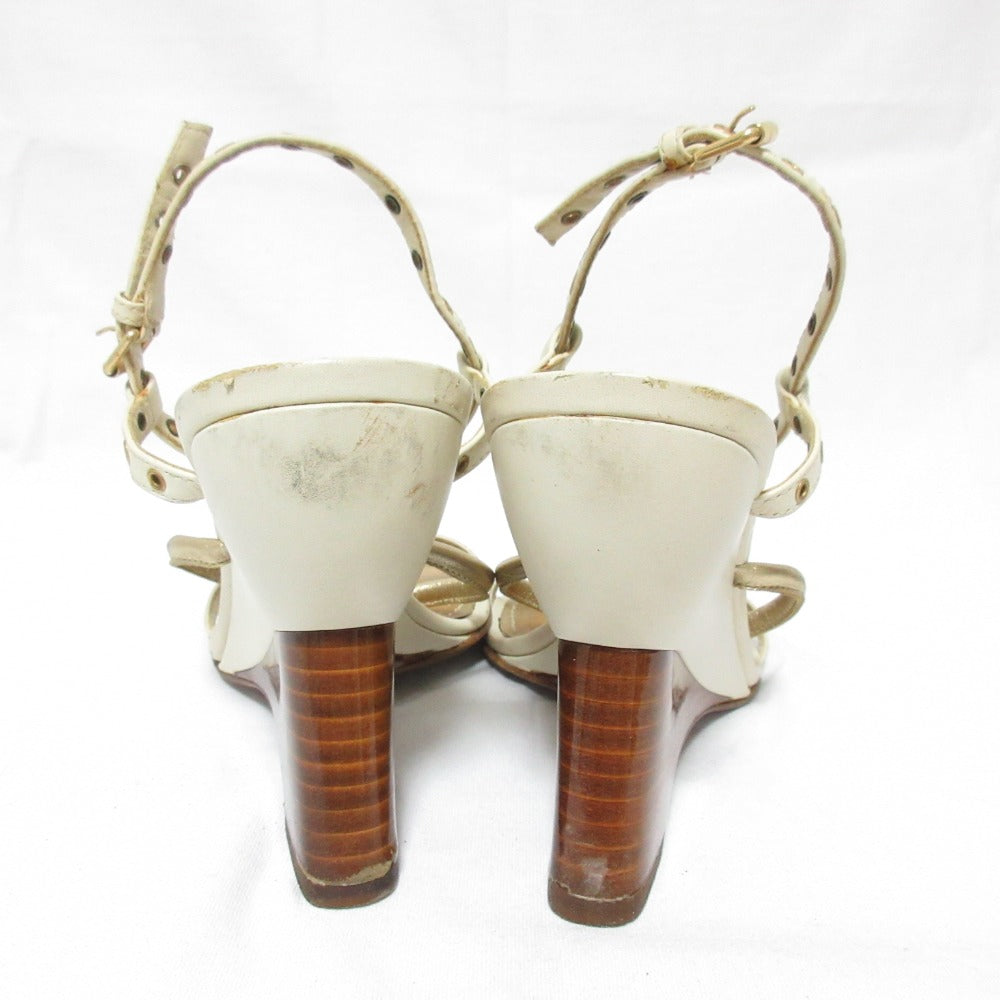 Louis Vuitton Monogram Leather Wedge Sandals
