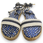 Louis Vuitton Shoelace Strap Jute Flat Sandals