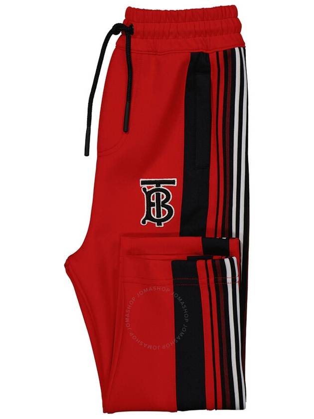 Burberry Burberry Boys Bright Red Monogram Motif Stretch Jersey Track Pants, Size 3Y