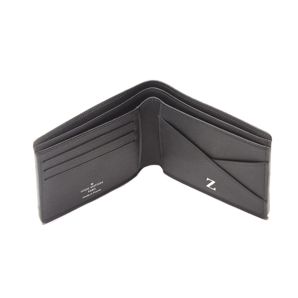 Louis Vuitton Damier Graphite Portefeuille Slender Canvas Short Wallet N63261 in New Condition