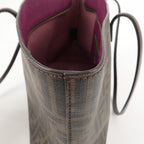 FENDI Zucca Logo Print PVC Leather Tote Bag Brown 8BH198