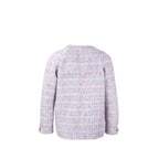 Chanel Size 36 20C Lavender Tweed Jacket Polyester/Cotton Multicolour