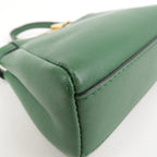 FENDI Micro Peekaboo Leather 2Way Bag Hand Bag Green 8M0355