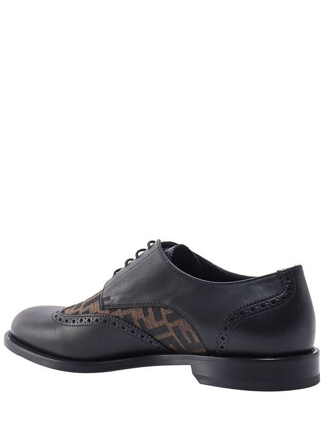 Fendi Leather Lace Up Derby Black