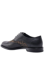 Fendi Leather Lace Up Derby Black