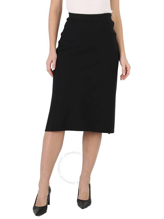 Balenciaga bias A-line skirt black