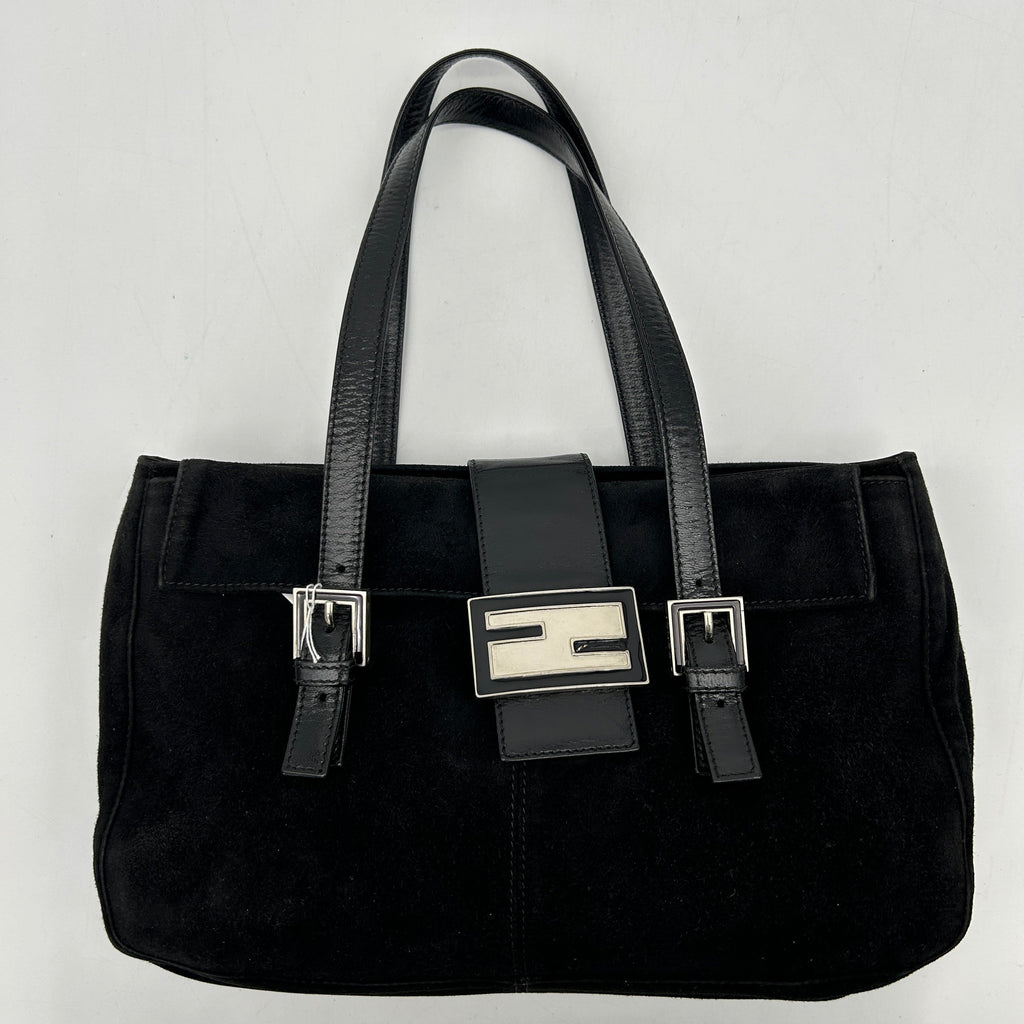 Fendi Baguette Suede Tote YVEAE485
