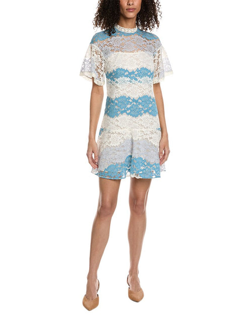Burberry Floral Print Silk-Lined Mini Dress