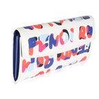 FENDI - White Multicolor Vitello Elite Fendi Roma Graffiti Wallet