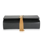 SAINT LAURENT - Black Smooth Calfskin Medium Kate Tassel Chain Crossbody Bag