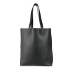 SAINT LAURENT - Black Calfskin Medium Shopping Tote