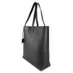 SAINT LAURENT - Black Calfskin Medium Shopping Tote
