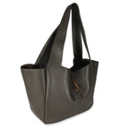 SAINT LAURENT - Grey Grained Goatskin Le 5 À 7 Bea Tote