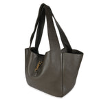 SAINT LAURENT - Grey Grained Goatskin Le 5 À 7 Bea Tote