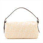 Fendi Zucca Mamma Bucket Canvas  Leather One-Shoulder Bag Beige × Brown Fence