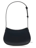 CELINE Tilly Medium Shiny Calfskin Shoulder Bag Silver Black