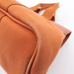 HERMES Toile Chevrons Leather Valparaiso PM Bag I Stamp Orange
