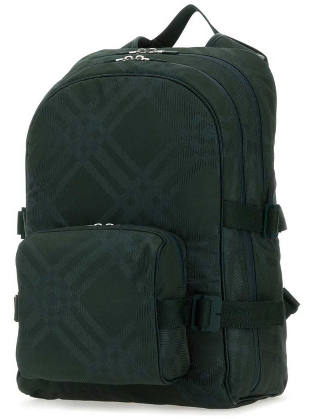 Burberry Check Jacquard Zipper Backpack B7325