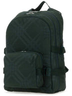 Burberry Check Jacquard Zipper Backpack B7325