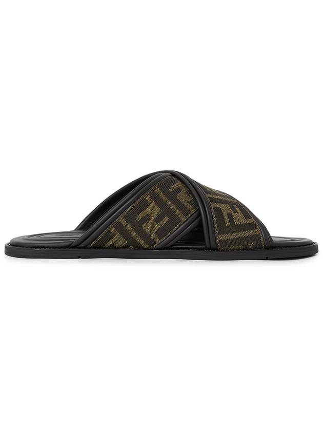 Fendi FF Logo Slipper Brown