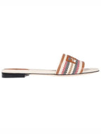 Fendi Signature Slides Slipper Beige