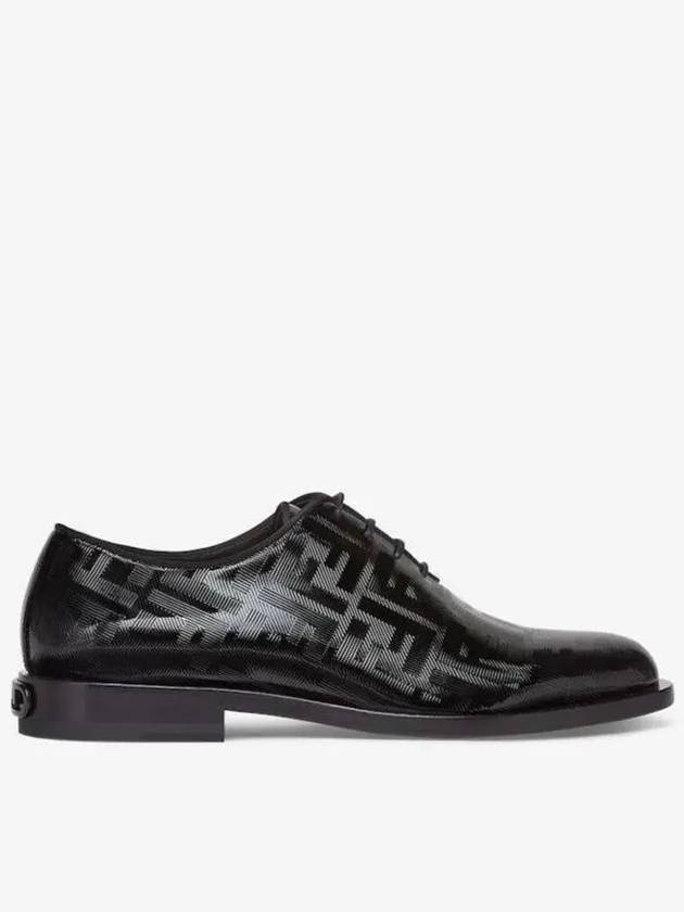 Fendi Patent Leather Lace Up Derby Black