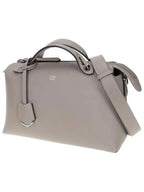 Fendi By The Way Boston Leather Medium Tote Bag Beige