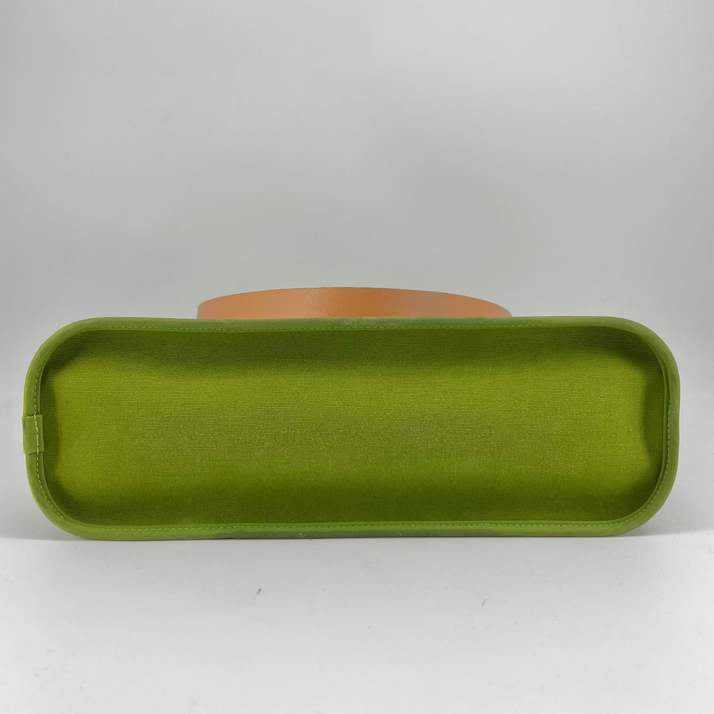 Hermes Green Canvas Cabag Elan PM Bag