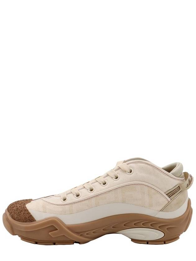 Fendi Lab Low Top Sneakers Beige