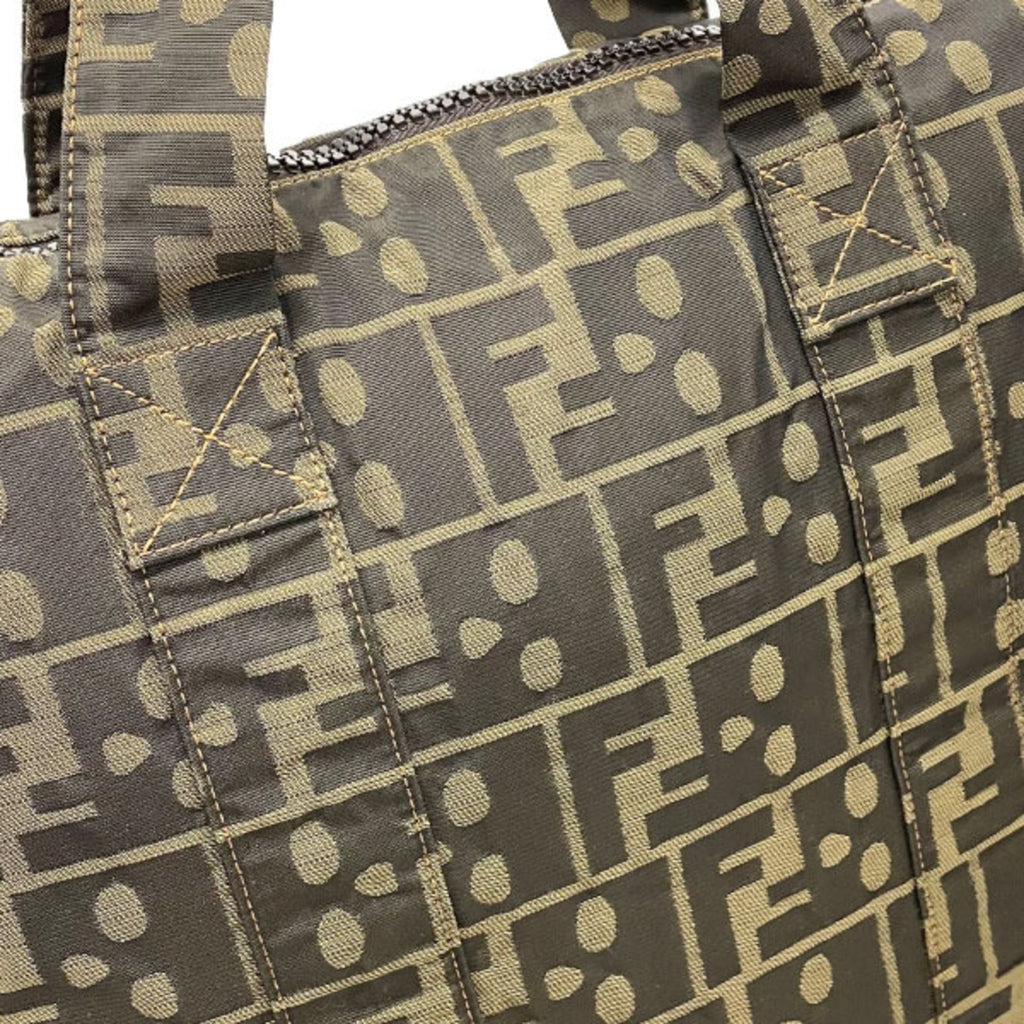 Fendi Zucca  Nylon Handbag Tote Bag ()