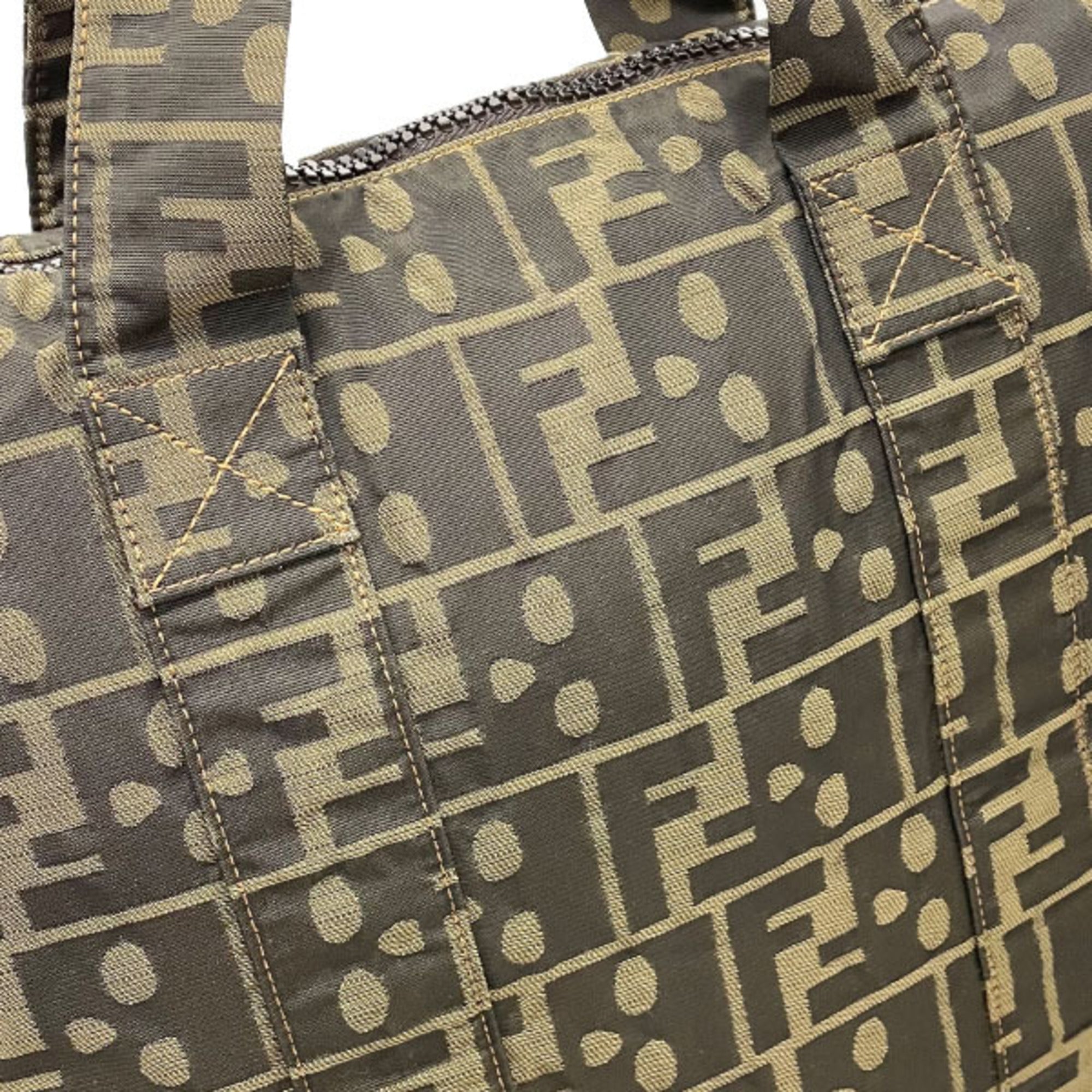 Fendi Zucca  Nylon Handbag Tote Bag ()