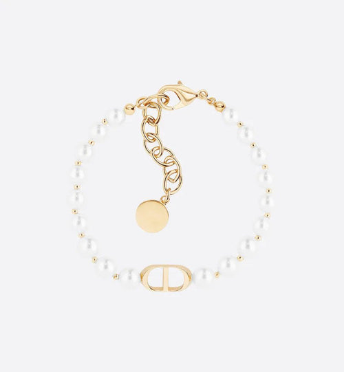 DIOR THE LETTER SIMPLE PEARL BRACELET