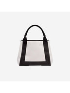 Balenciaga Cabas Logo Canvas Small Tote Bag Black