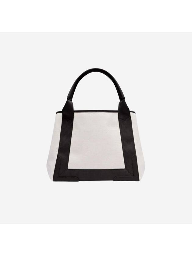Balenciaga Cabas Logo Canvas Small Tote Bag Black