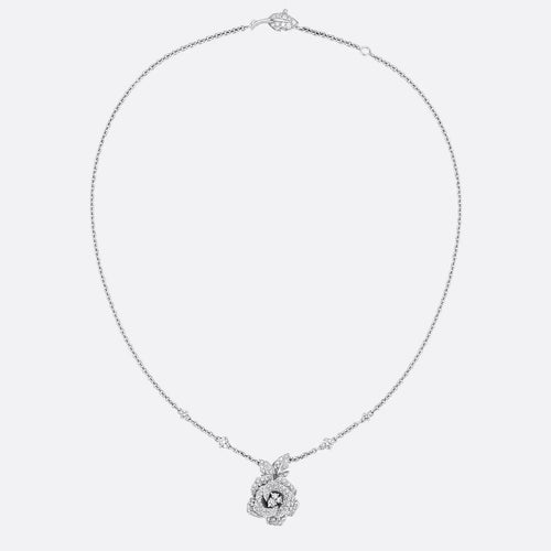 DIOR ROSE BAGATELLE DIAMOND MEDIUM NECKLACE