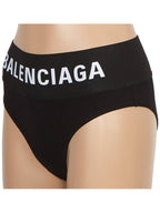 Balenciaga Logo Elastic Briefs Black
