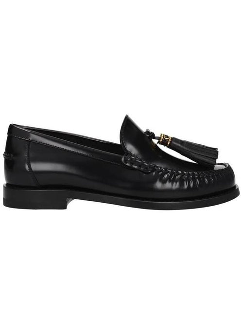 D Academy Brushed Calfskin Loafers Black Dior