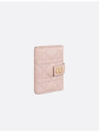Cargo Vertical Calfskin Card Wallet Pink Dior