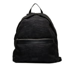 FENDI Croc Embossed Nylon Backpack