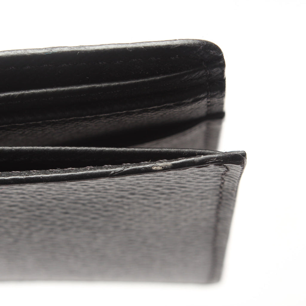 Louis Vuitton Damier Graphite Portefeuille Slender Canvas Short Wallet N63261 in New Condition