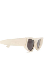 Balenciaga Eyewear Acetate Frame Sunglasses Beige Gray