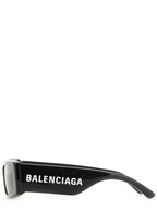Balenciaga Eyewear Max Rectangle Sunglasses Black