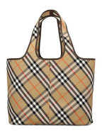 Burberry Check Medium Tote Bag Sand
