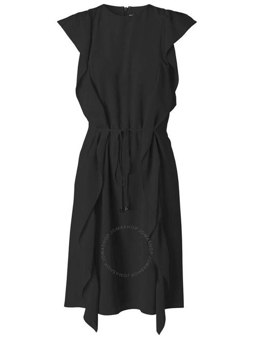 Burberry Burberry Kyle Ruffle Detail Silk Crepe De Chine Dress, Brand Size 2 (US Size 0)