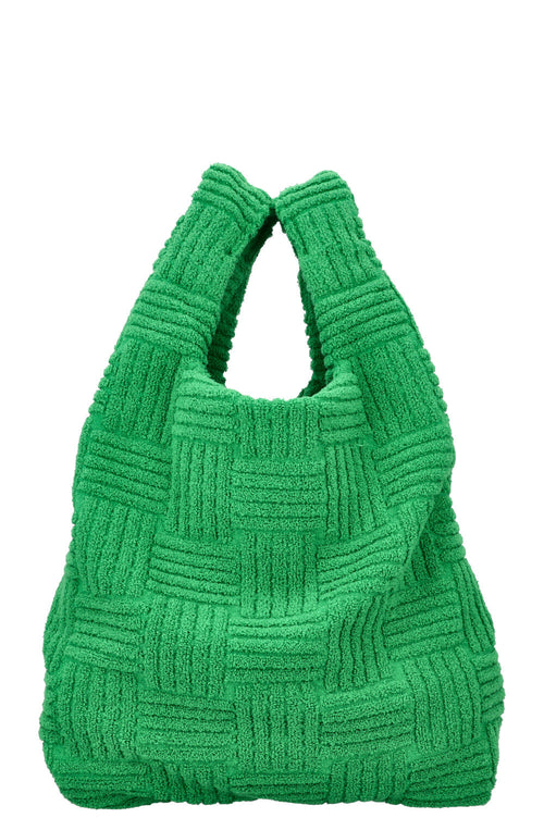 BOTTEGA VENETA Terry Cloth Tote Bag Parakeet