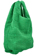 BOTTEGA VENETA Terry Cloth Tote Bag Parakeet
